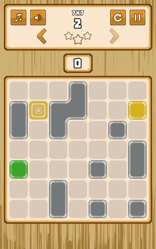 Block Shifter: a 7x7 puzzle board